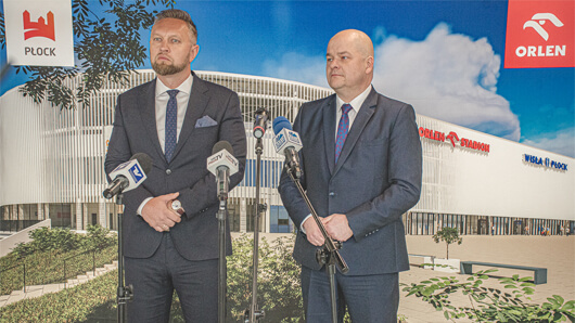Ogłoszenie nazwy nowego stadionu przez Prezydenta Płocka