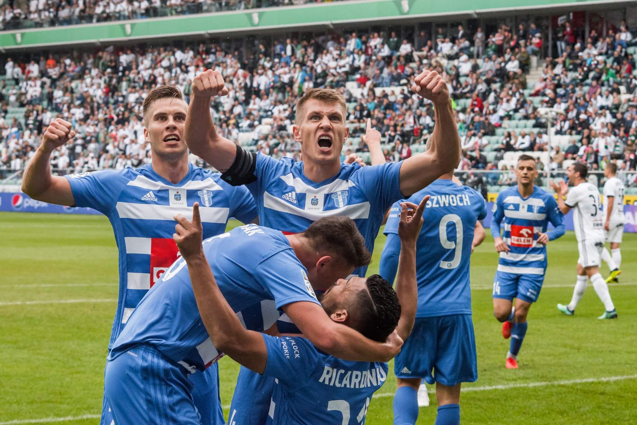 Damian Szymański w trakcie meczu Wisły Płock