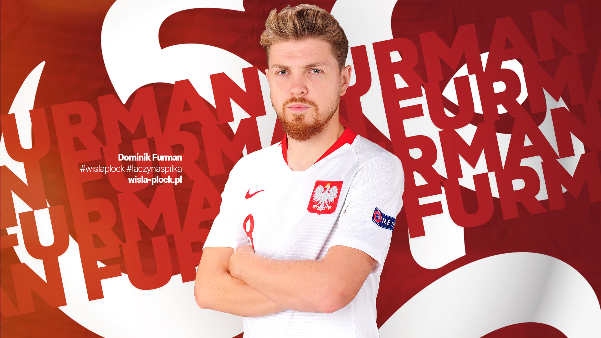 Dominik Furman w stroju Reprezentacji Polski