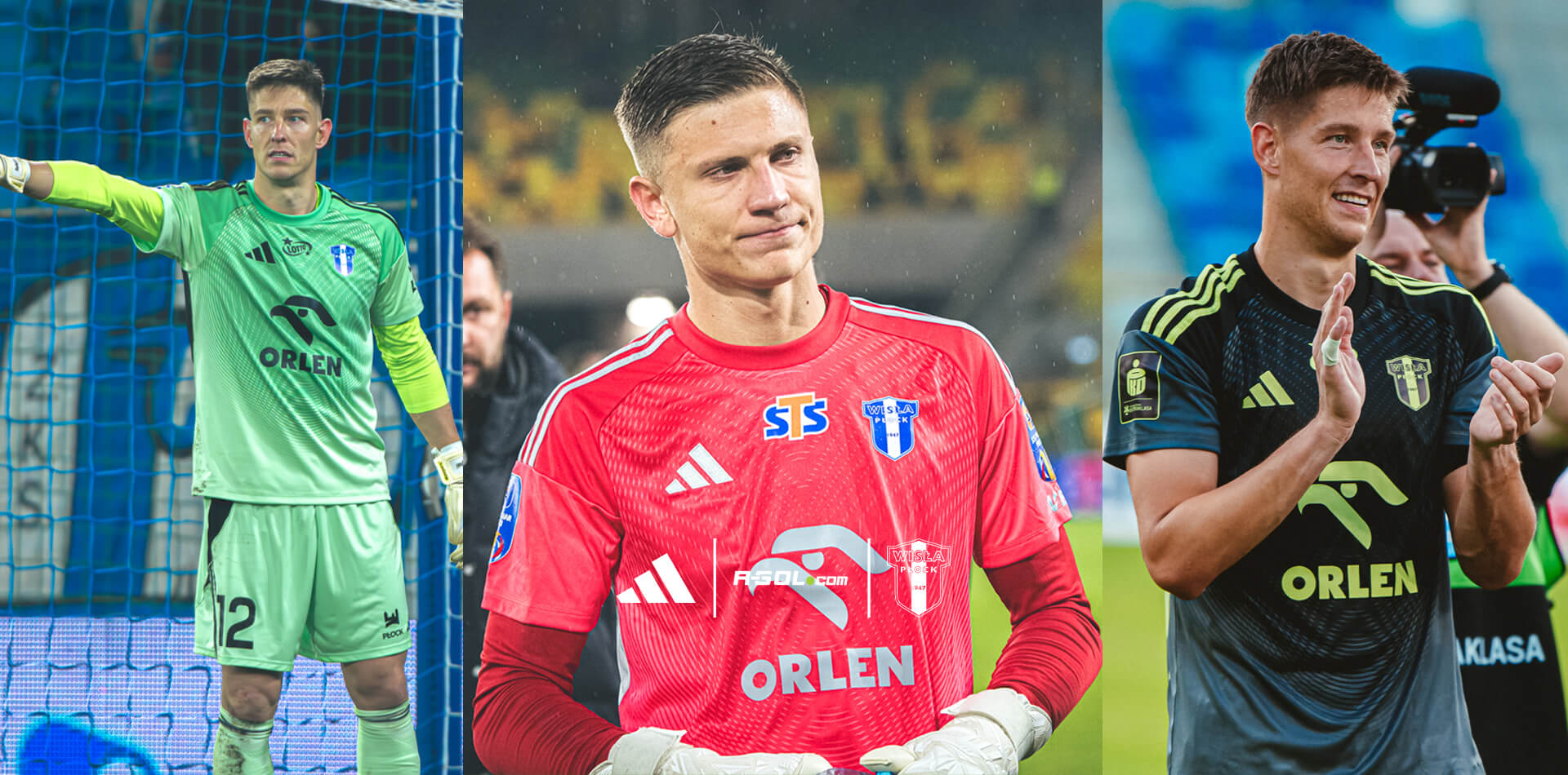 Piłkarze w koszulkach wyjazdowych Wisły Płock