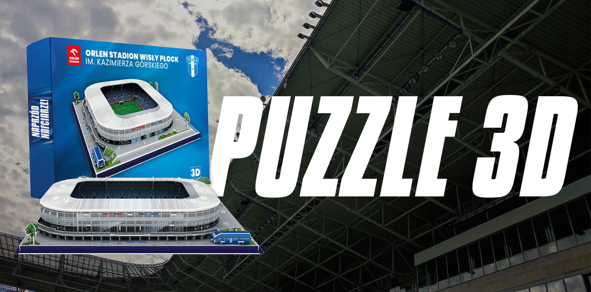 Zdjęcie puzzli 3D stadion Wisły Płock